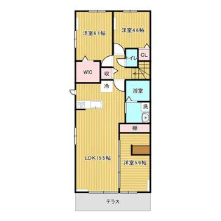 グランデールデセオ【2階】の間取り