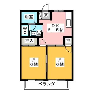 プラセオ一色(B)【1階】の間取り