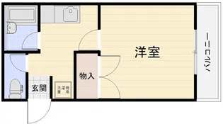 ベイシティ21【1階】の間取り