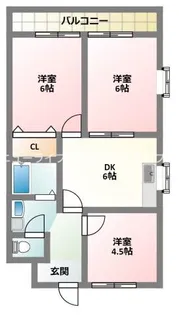 ロータスガーデン【4階】の間取り