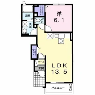 サンフレンズ A【1階】の間取り