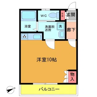 ハイソ・マイハマ【1階】の間取り