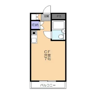 1Rの間取り画像