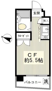 ルミエール中目黒【5階】の間取り