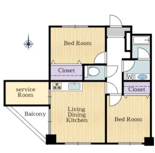 千葉県木更津市本郷3【マンション】の間取り