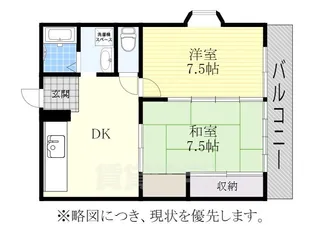コーポ佐野2【2階】の間取り