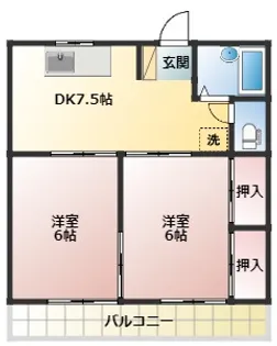 シノザキコーポ【2階】の間取り