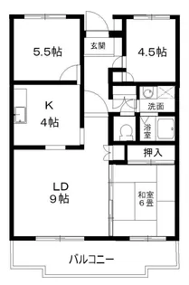 エストマノワール土田【4階】の間取り