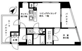 ジェイパーク乃木坂【5階】の間取り
