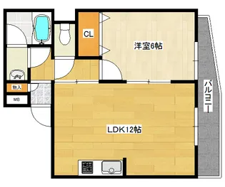 ミスターK北武庫之荘【1階】の間取り