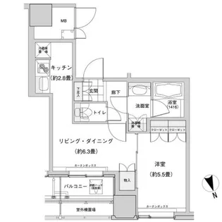 ウエストパークタワー池袋【10階】の間取り