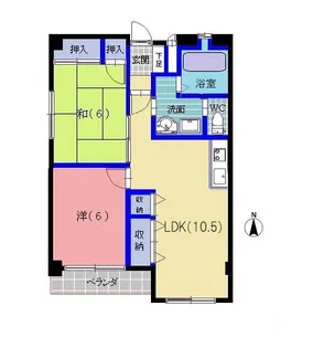 サンテラス開発【3階】の間取り