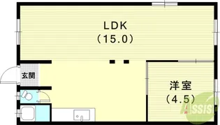 第2大星アパート【1階】の間取り