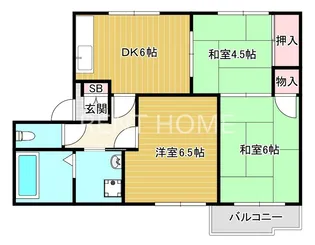 ハイツ浜澤【2階】の間取り