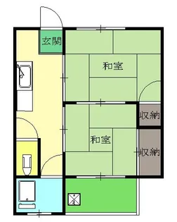 マンション青木【1階】の間取り