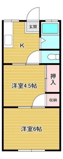 コーポ・フルカワ【1階】の間取り