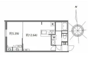 ルオーレ上北沢駅前【3階】の間取り