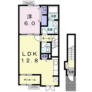 エリシオン レジデンスII【2階】の間取り