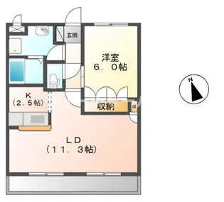 サンク エトワール【2階】の間取り