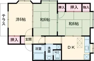 パークハイツ三竹A棟【1階】の間取り