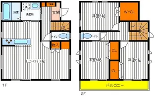 東京都東大和市芋窪6【一戸建】の間取り