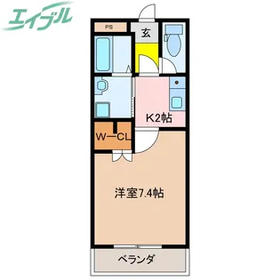 クラシオンレガーロ【3階】の間取り