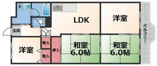 メゾン大邦【4階】の間取り