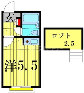 スカイピア金町【2階】の間取り