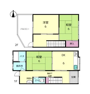 奈良県奈良市川上町【一戸建】の間取り