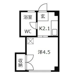 良本三川口マンション【4階】の間取り