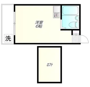 コスモハイツ【1階】の間取り