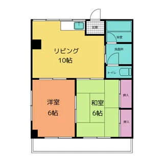 コーポあき【2階】の間取り