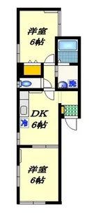 2DKの間取り画像
