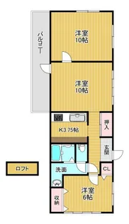 ファミールHIRO C【2階】の間取り