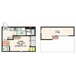 Upper West(アッパーウエスト)【1階】の間取り