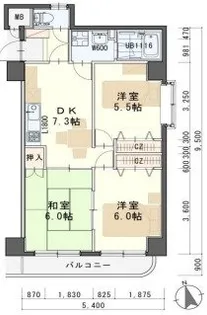 グレースJUN【5階】の間取り