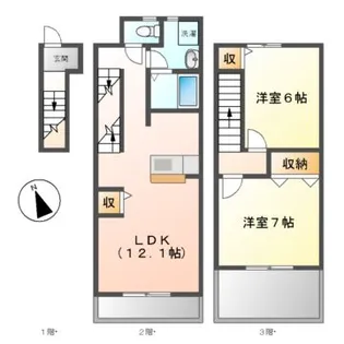 ドリーム・21【2階】の間取り
