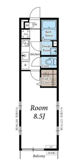 リブリ・アゼリア【1階】の間取り