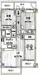 マイキャッスル木場公園【3階】の間取り