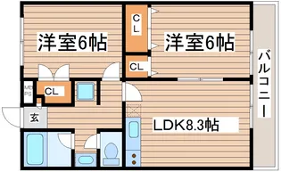 ボナールSK【4階】の間取り