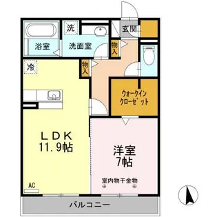 レイクヒルズM【3階】の間取り