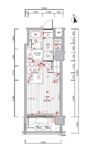 ルモーデ亀戸【9階】の間取り