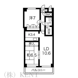 輪島ビル【3階】の間取り