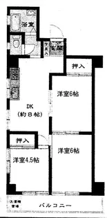 シュロス錦糸町【5階】の間取り