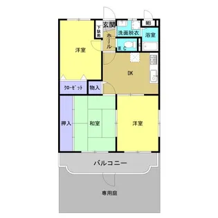 グランシャトー【1階】の間取り