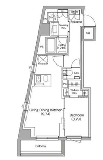 東京都中野区弥生町2【マンション】の間取り