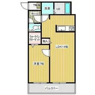 ウッドベルスクエアB棟【2階】の間取り