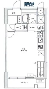 三越東中野マンション【5階】の間取り