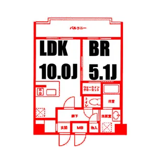 COMODO川崎【8階】の間取り