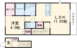 レジデンシャル坂町横浜中央【2階】の間取り